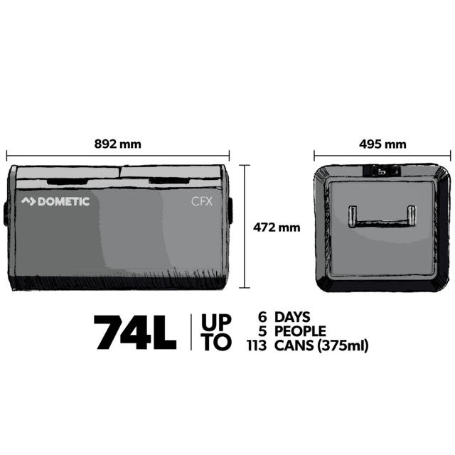 Dometic CFX3 75DZ Chest Fridge