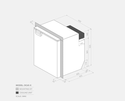 Bushman DC65-X Upright Fridge