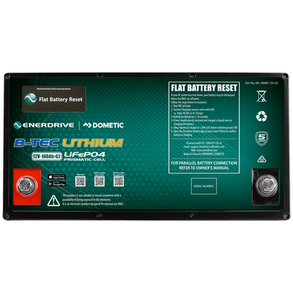 B-TEC 12V 100Ah G2 Lithium Battery