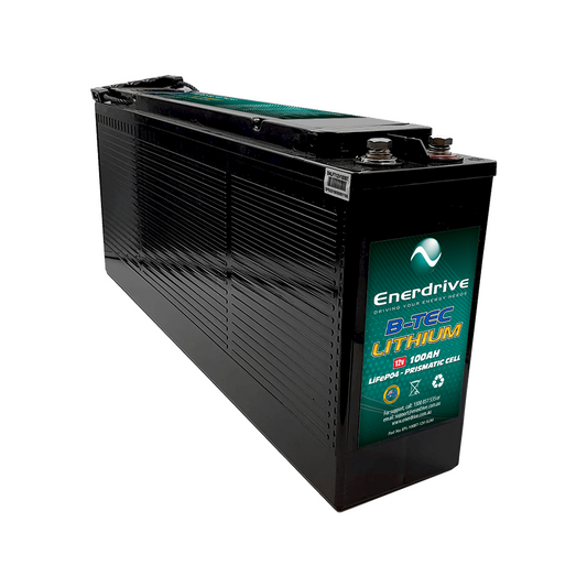 B-TEC 12V 100Ah Slimline Lithium Battery