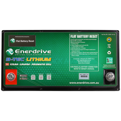 B-TEC 12V 125Ah G2 Lithium Battery